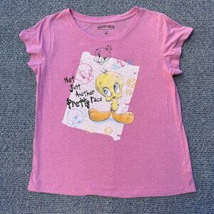 Tweedy Bird Looney Toons Official Pink T-Shirt Women's XL Cute Comfortable Excel